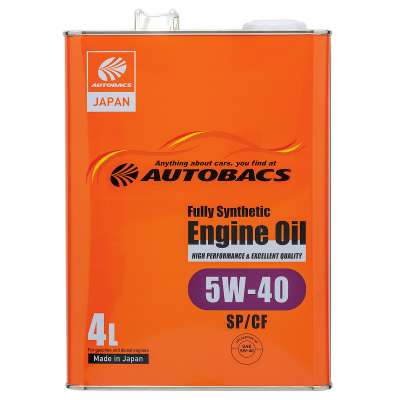 Масло моторное AUTOBACS ENGINE OIL SAE 5W-40 API SP/CF FULLY SYNTHETIC 4 л