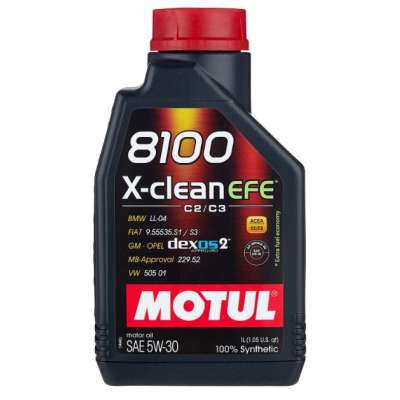 Масло моторное 8100 X-clean EFE 5W30, синтетическое (5л) MOTUL