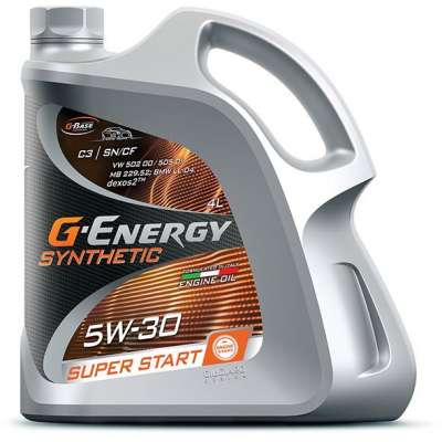 Масло моторное 2G-Energy Synthetic Super Start 5W-30 4 л