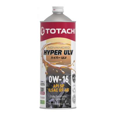 Масло моторное TOTACHI Hyper ULV, Синтетическое, 0W-16, SP/GF-6B, 1 л