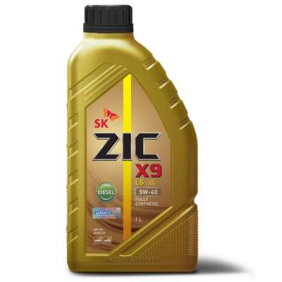 Масло моторное ZIC X9 LS Diesel, Синтетическое, 5W-40, SN/CF, 1 л