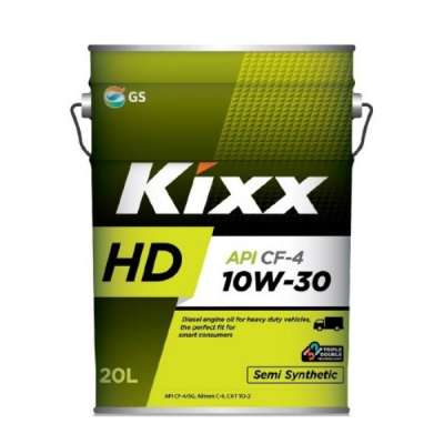 Масло моторное KIXX HD, полусинтетическое, 10W-30, CF-4/SG (E), 20 л