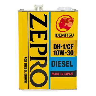 Масло моторное IDEMITSU Zepro Diesel, синтетическое, 10W-30, DH-1/CF, 4 л