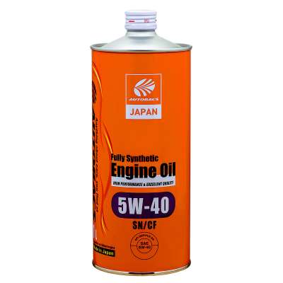 Масло моторное AUTOBACS ENGINE OIL, синтетическое, 5W-40, SN/CF, 1 л