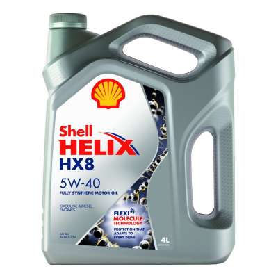 Масло моторное SHELL Helix HX8, синтетическое, 5W-40, SL/CF, 4 л