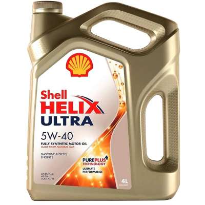 Масло моторное SHELL Helix Ultra, синтетическое, 5W-40, SN/CF, 4 л