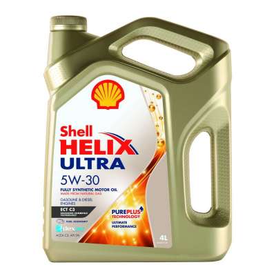 Масло моторное SHELL Helix Ultra ECT, синтетическое, 5W-30, SN, 4 л