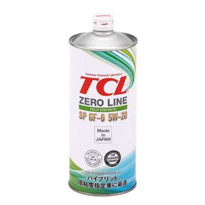 Масло моторное TCL Zero Line Fully Synth, Fuel Economy, SP, GF-6, 5W20, 1л