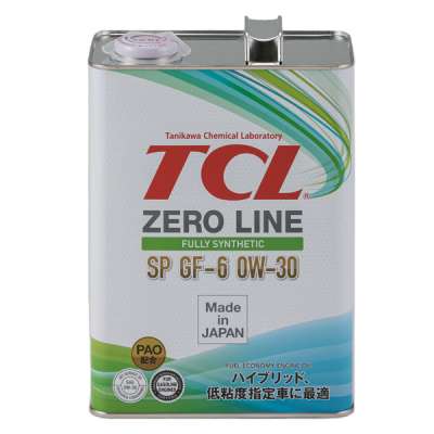 Масло моторное TCL Zero Line, синтетическое, 0W-30, SP, 4 л