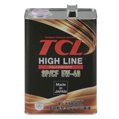 Масло моторное TCL High Line, синтетическое, 5W-40, SP/CF, 4 л