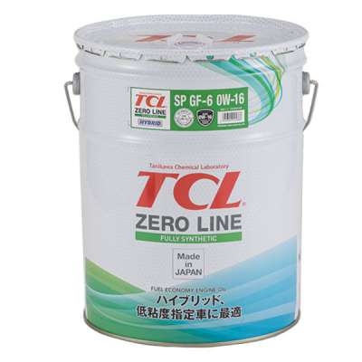 Масло моторное TCL Zero Line, синтетическое, 0W-16, SP, 20 л