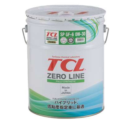 Масло моторное TCL Zero Line, синтетическое, 0W-30, SP, 20 л