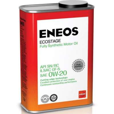 Масло моторное ENEOS Ecostage, синтетическое, 0W-20, SN, 1 л