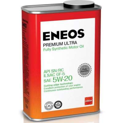 Масло моторное ENEOS Premium Ultra, синтетическое, 5W-20, SN, 1 л