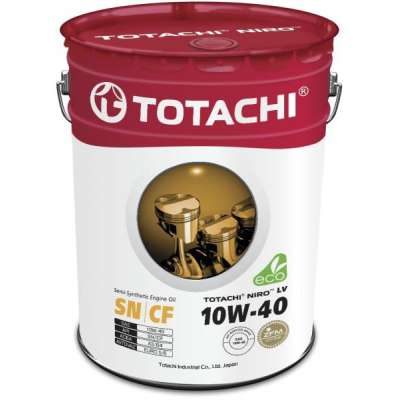 Масло моторное TOTACHI NIRO LV, полусинтетическое, 10W-40, SN, 19 л