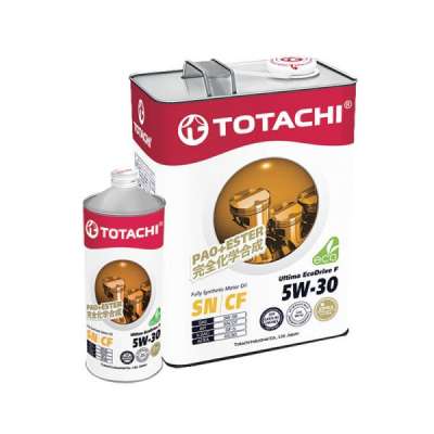 Масло моторное TOTACHI Ultima EcoDrive F, синтетическое, 5W-30, SN, акция 4+1=5л