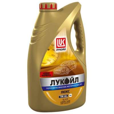 Масло моторное LUKOIL полусинтетическое ЛЮКС 5W-40 SL/CF 4 л