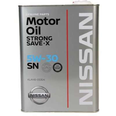 Масло мотоpное NISSAN полусинтетическое STRONG SAVE X SN 5W-30 4 л. - KLAN505304