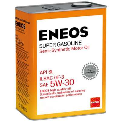 Масло моторное ENEOS Super Gasoline SL полусинтетическое 5W-30 4 л