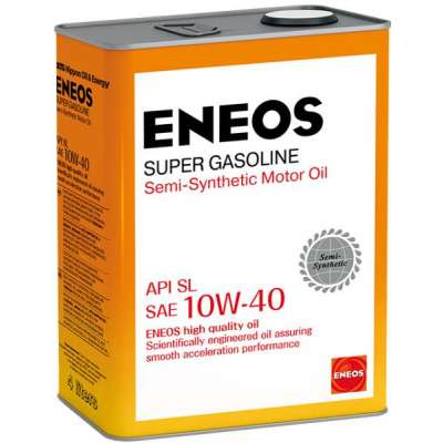 Масло моторное ENEOS Super Gasoline SL полусинтетическое 10W-40 4 л