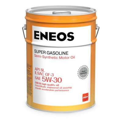 Масло моторное ENEOS Super Gasoline SL полусинтетическое 5W-30 20 л