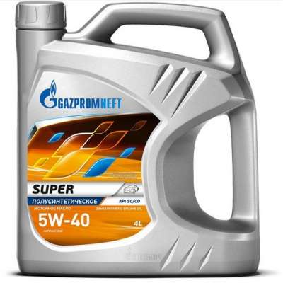 Масло моторное Gazpromneft Super 5W-40 полусинтетическое 4 л 2389901316