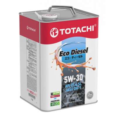 Масло моторное TOTACHI Eco Diesel CI-4/CH-4/SL псинт 5W-30 6 л