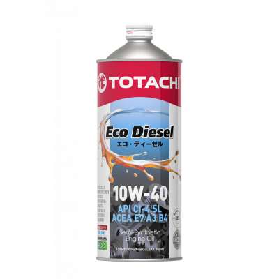 Масло моторное TOTACHI Eco Diesel CI-4/CH-4/SL псинт 10W-40 1 л