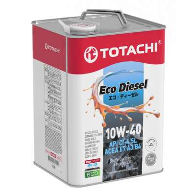 Масло моторное TOTACHI Eco Diesel CI-4/CH-4/SL псинт 10W-40 6 л