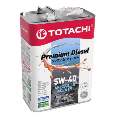 Масло моторное TOTACHI Premium Diesel CJ-4/SN Синтетика 5W-40 4 л