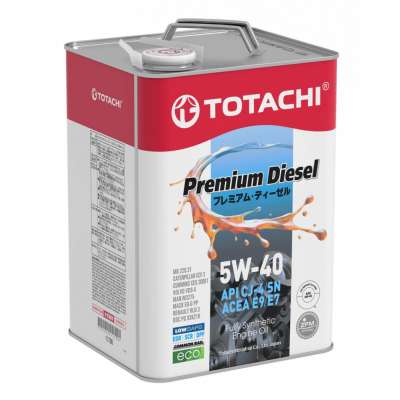 Масло моторное TOTACHI Premium Diesel CJ-4/SM Синтетика 5W-40 6 л