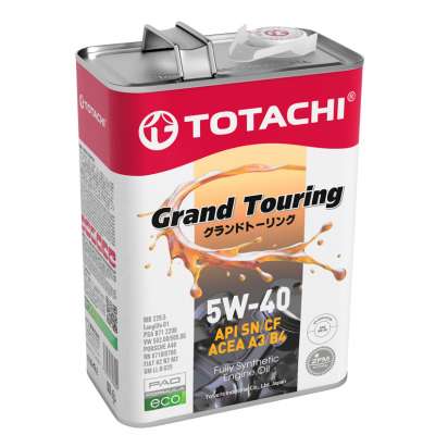 Масло моторное TOTACHI Grand Touring SN Синтетика 5W-40 4 л