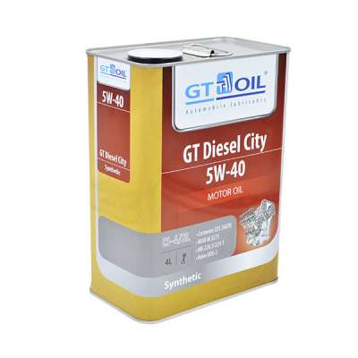 Масло моторное GT Oil Diesel City, SAE 5W-40, API CI-4/SL/GF-3, 4 л