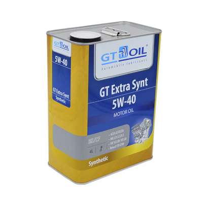 Масло моторное GT Oil Extra Synt, SAE 5W-40, API SN/CF/GF-5, 4 л