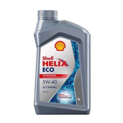 Масло моторное SHELL Helix ECO SN 5W-40 синтетическое 1 л 550058242