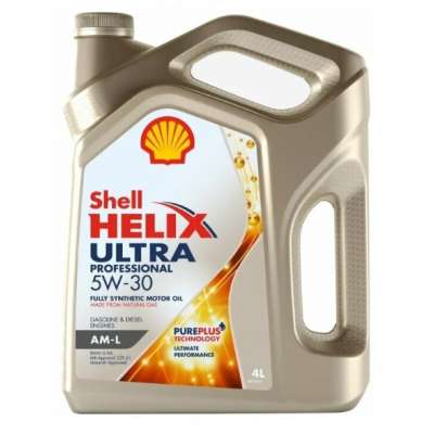 Масло моторное SHELL Helix Ultra Professional AM-L 5W-30 синтетическое 4 л 550046353