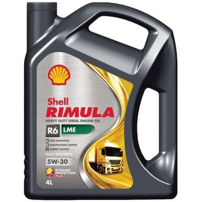 Масло моторное SHELL Rimula R6 LME 5W-30 синтетическое 4 л 550057735