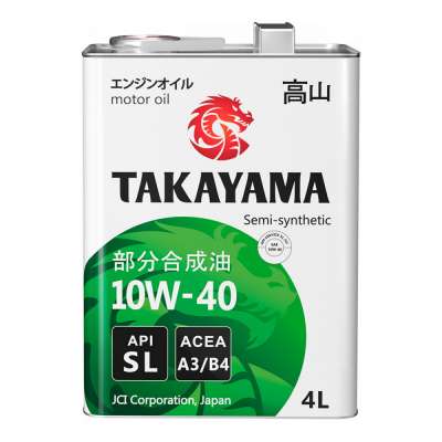 Масло моторное Takayama10W-40 полусинтетическое 4 л 605518