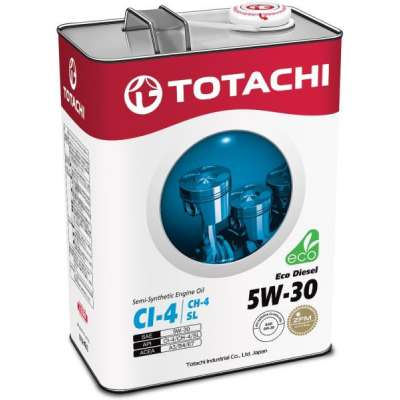 Масло моторное TOTACHI Eco Diesel CI-4/CH-4/SL псинт 5W30 4л