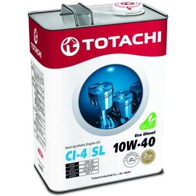 Масло моторное TOTACHI Eco Diesel CI-4/CH-4/SL псинт 10W40 4л