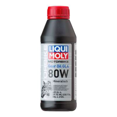 Минеральное трансмиссионное масло для мотоциклов Liqui Moly Motorbike Gear Oil 80W 0,5л