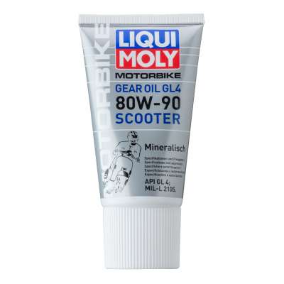 Минеральное трансмиссионное масло для скутеров Liqui Moly Motorbike Gear Oil Scooter 80W-90 0,15л